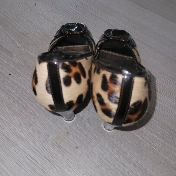 ISOLA  Animal Hair Print Buckle Front 7.5 Mobwife‎ Sexy NWOT Maximalist Party - Picture 11 of 11